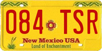 NM license plate 084TSR