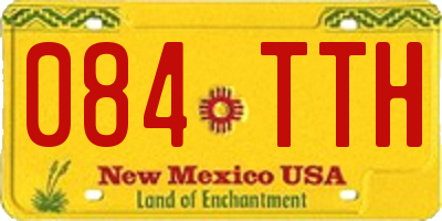 NM license plate 084TTH