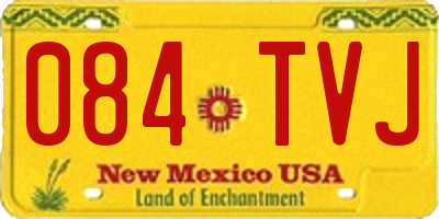 NM license plate 084TVJ