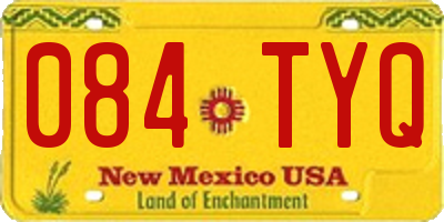 NM license plate 084TYQ