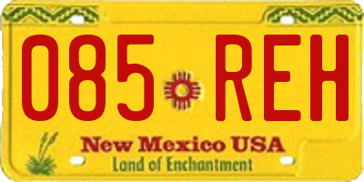 NM license plate 085REH
