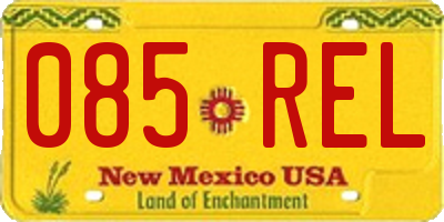 NM license plate 085REL