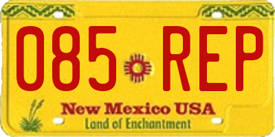 NM license plate 085REP