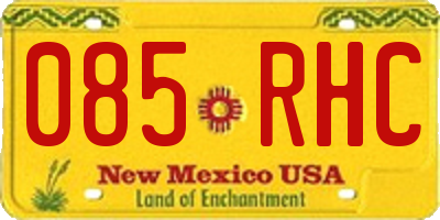 NM license plate 085RHC