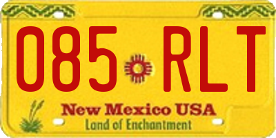NM license plate 085RLT