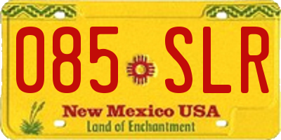 NM license plate 085SLR