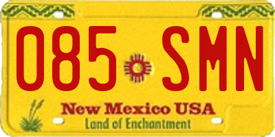 NM license plate 085SMN