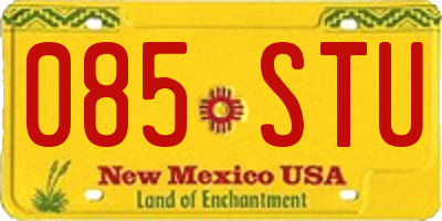 NM license plate 085STU