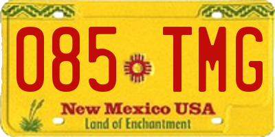 NM license plate 085TMG