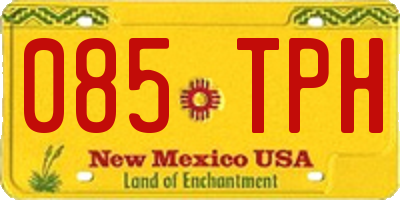 NM license plate 085TPH