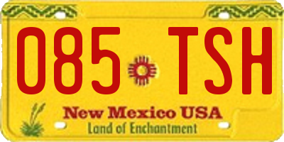 NM license plate 085TSH