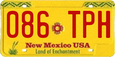 NM license plate 086TPH