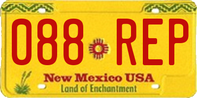 NM license plate 088REP