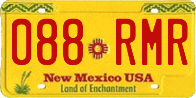 NM license plate 088RMR