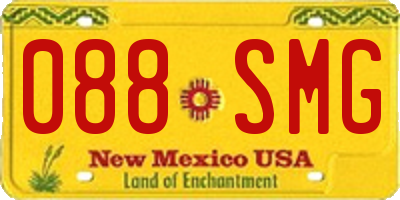 NM license plate 088SMG
