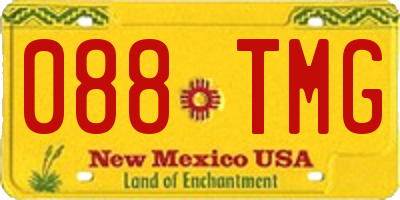 NM license plate 088TMG