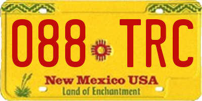 NM license plate 088TRC