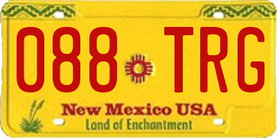 NM license plate 088TRG