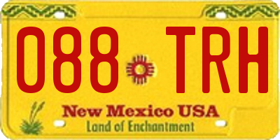 NM license plate 088TRH