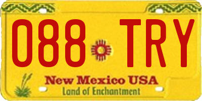 NM license plate 088TRY