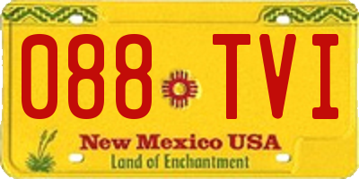 NM license plate 088TVI