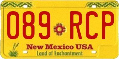 NM license plate 089RCP