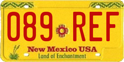 NM license plate 089REF