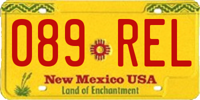 NM license plate 089REL