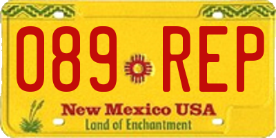 NM license plate 089REP