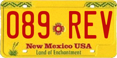 NM license plate 089REV