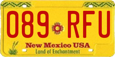 NM license plate 089RFU