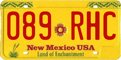 NM license plate 089RHC