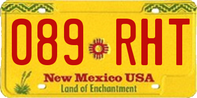 NM license plate 089RHT