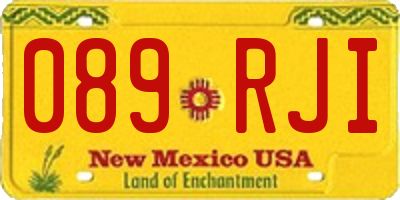 NM license plate 089RJI