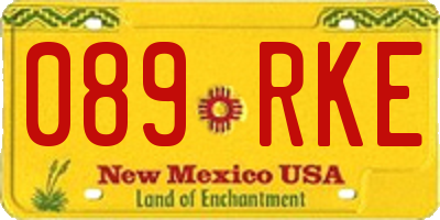 NM license plate 089RKE