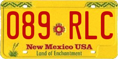 NM license plate 089RLC