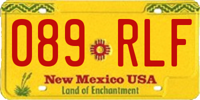 NM license plate 089RLF
