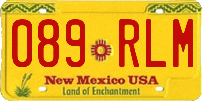 NM license plate 089RLM