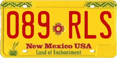 NM license plate 089RLS