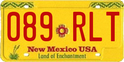 NM license plate 089RLT