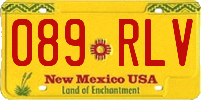 NM license plate 089RLV