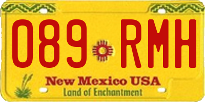 NM license plate 089RMH