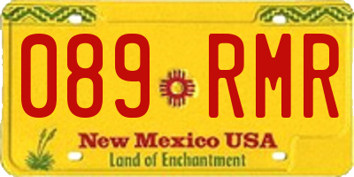 NM license plate 089RMR