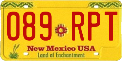 NM license plate 089RPT