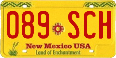 NM license plate 089SCH
