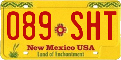 NM license plate 089SHT
