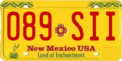 NM license plate 089SII