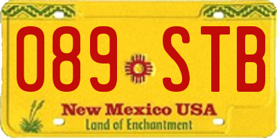 NM license plate 089STB