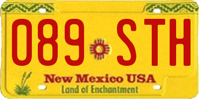 NM license plate 089STH