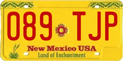 NM license plate 089TJP